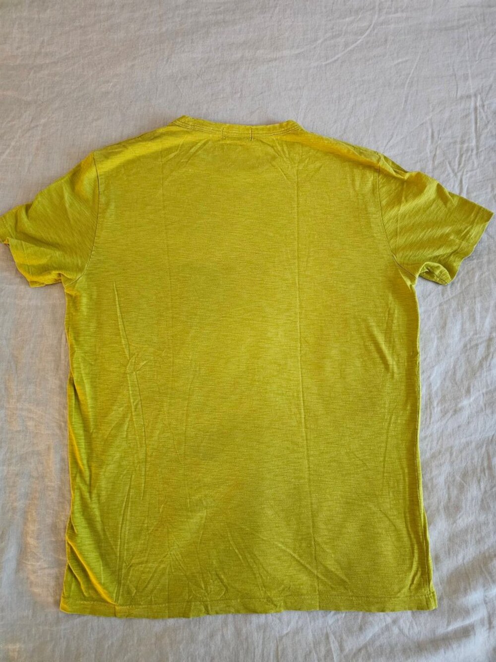 Theory Essential Tee T-Shirt M Chartreuse 100% Cotton